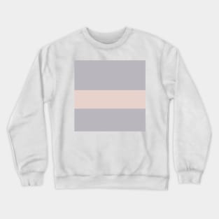 A shocking customization of Alabaster, Grey, Silver and Lotion Pink stripes. Crewneck Sweatshirt